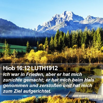 Hiob 16:12 LUTH1912 Bible Verse Image