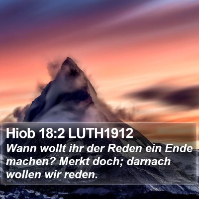 Hiob 18:2 LUTH1912 Bible Verse Image