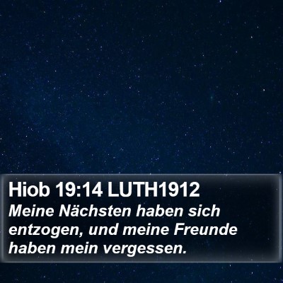 Hiob 19:14 LUTH1912 Bible Verse Image