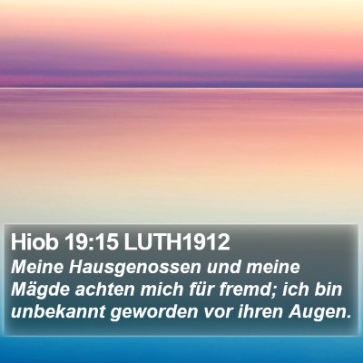 Hiob 19:15 LUTH1912 Bible Verse Image