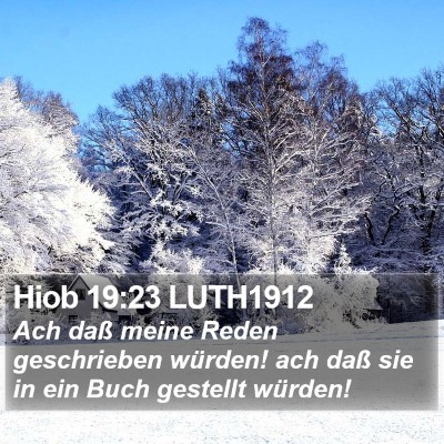Hiob 19:23 LUTH1912 Bible Verse Image