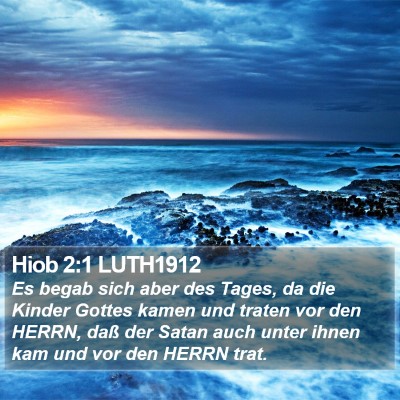 Hiob 2:1 LUTH1912 Bible Verse Image