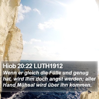 Hiob 20:22 LUTH1912 Bible Verse Image