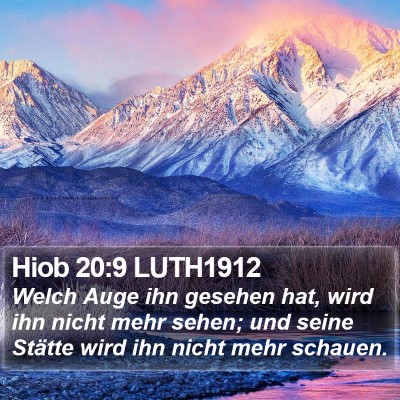 Hiob 20:9 LUTH1912 Bible Verse Image
