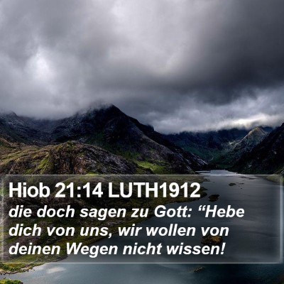 Hiob 21:14 LUTH1912 Bible Verse Image