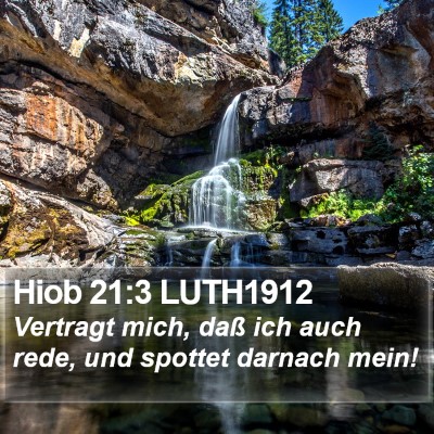 Hiob 21:3 LUTH1912 Bible Verse Image