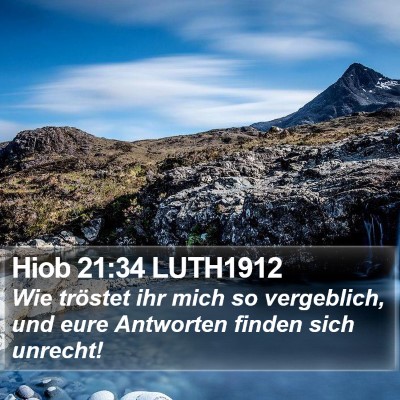 Hiob 21:34 LUTH1912 Bible Verse Image