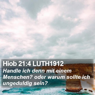 Hiob 21:4 LUTH1912 Bible Verse Image