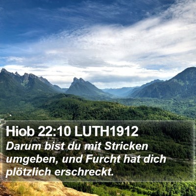 Hiob 22:10 LUTH1912 Bible Verse Image
