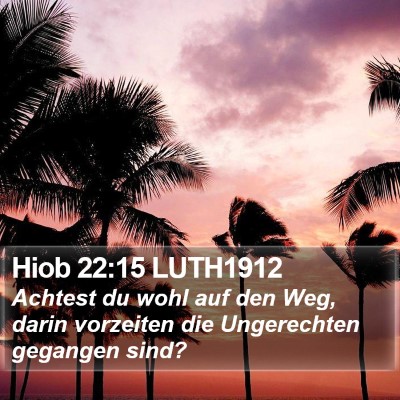 Hiob 22:15 LUTH1912 Bible Verse Image