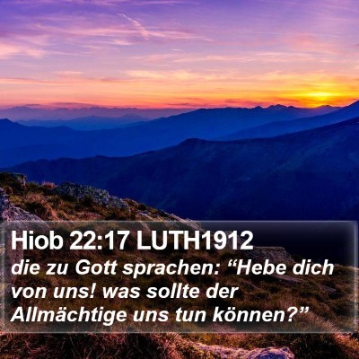 Hiob 22:17 LUTH1912 Bible Verse Image