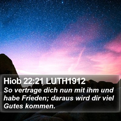 Hiob 22:21 LUTH1912 Bible Verse Image