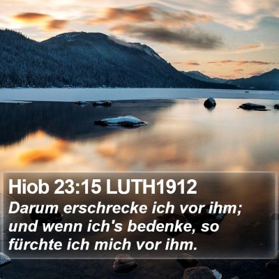 Hiob 23:15 LUTH1912 Bible Verse Image
