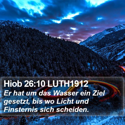 Hiob 26:10 LUTH1912 Bible Verse Image
