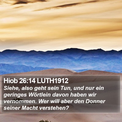 Hiob 26:14 LUTH1912 Bible Verse Image