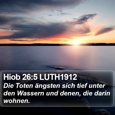 Hiob 26:5 LUTH1912 Bible Verse Image