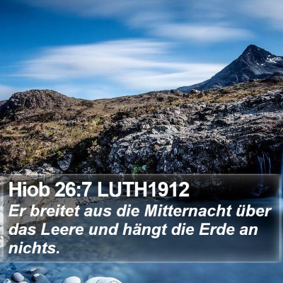 Hiob 26:7 LUTH1912 Bible Verse Image
