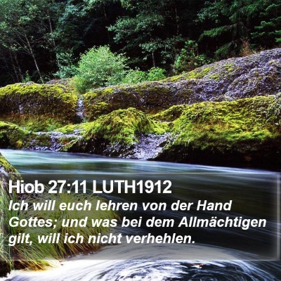 Hiob 27:11 LUTH1912 Bible Verse Image