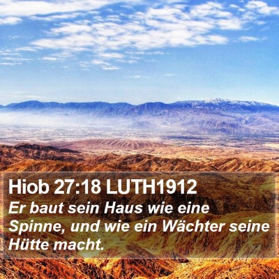 Hiob 27:18 LUTH1912 Bible Verse Image