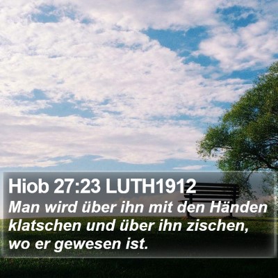 Hiob 27:23 LUTH1912 Bible Verse Image