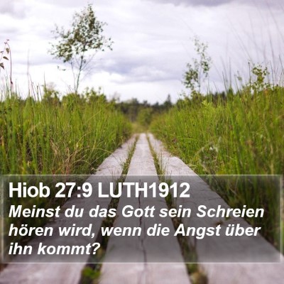 Hiob 27:9 LUTH1912 Bible Verse Image