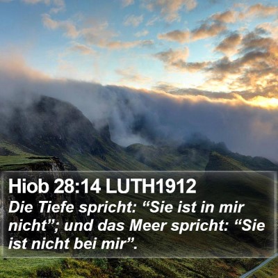 Hiob 28:14 LUTH1912 Bible Verse Image