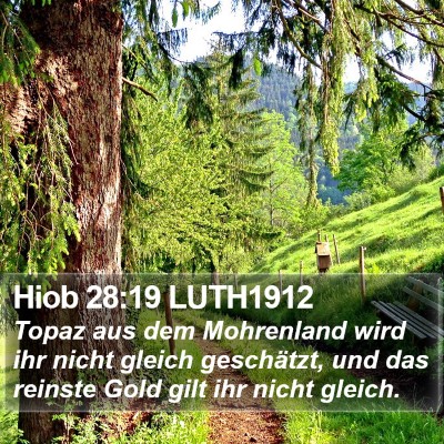 Hiob 28:19 LUTH1912 Bible Verse Image