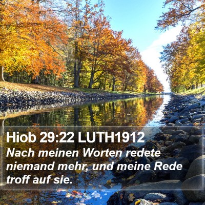 Hiob 29:22 LUTH1912 Bible Verse Image