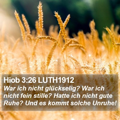 Hiob 3:26 LUTH1912 Bible Verse Image