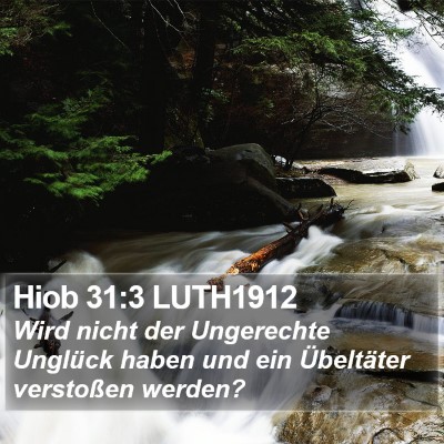 Hiob 31:3 LUTH1912 Bible Verse Image