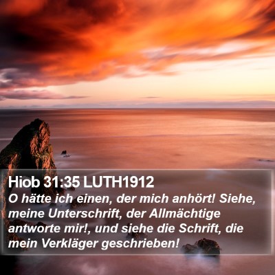 Hiob 31:35 LUTH1912 Bible Verse Image