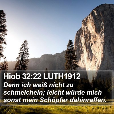 Hiob 32:22 LUTH1912 Bible Verse Image