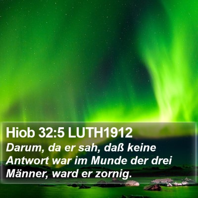 Hiob 32:5 LUTH1912 Bible Verse Image