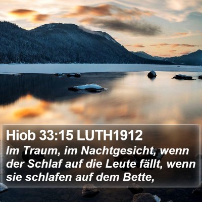 Hiob 33:15 LUTH1912 Bible Verse Image