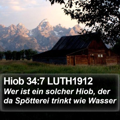 Hiob 34:7 LUTH1912 Bible Verse Image