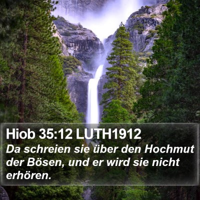 Hiob 35:12 LUTH1912 Bible Verse Image