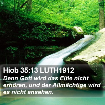 Hiob 35:13 LUTH1912 Bible Verse Image