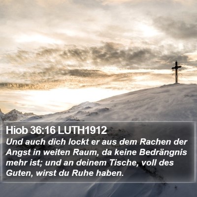 Hiob 36:16 LUTH1912 Bible Verse Image