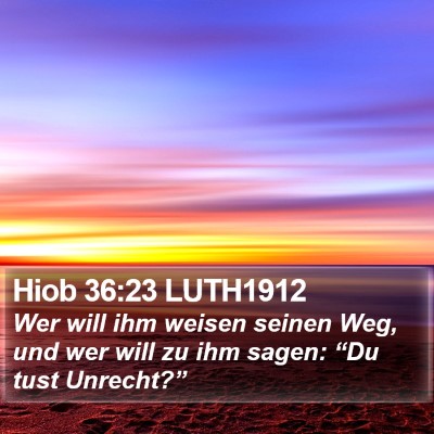 Hiob 36:23 LUTH1912 Bible Verse Image