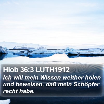 Hiob 36:3 LUTH1912 Bible Verse Image