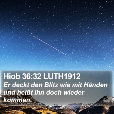 Hiob 36:32 LUTH1912 Bible Verse Image