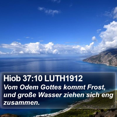 Hiob 37:10 LUTH1912 Bible Verse Image