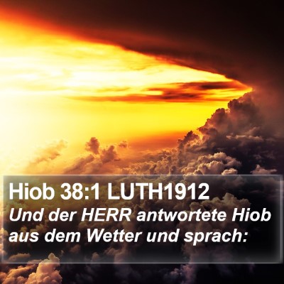 Hiob 38:1 LUTH1912 Bible Verse Image