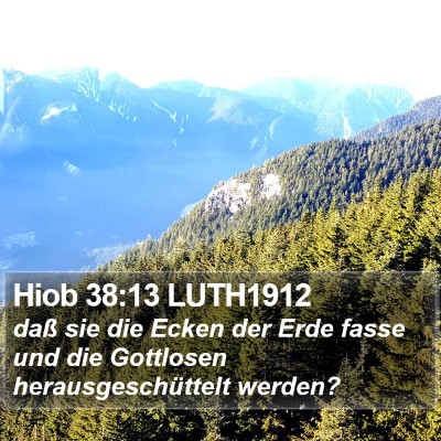 Hiob 38:13 LUTH1912 Bible Verse Image