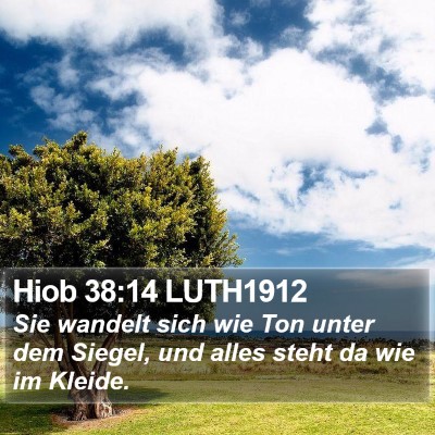 Hiob 38:14 LUTH1912 Bible Verse Image