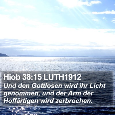 Hiob 38:15 LUTH1912 Bible Verse Image