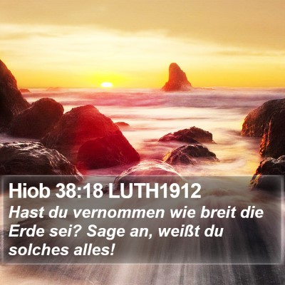 Hiob 38:18 LUTH1912 Bible Verse Image