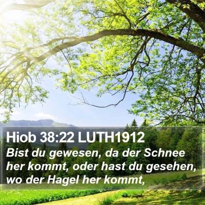 Hiob 38:22 LUTH1912 Bible Verse Image