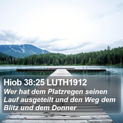 Hiob 38:25 LUTH1912 Bible Verse Image