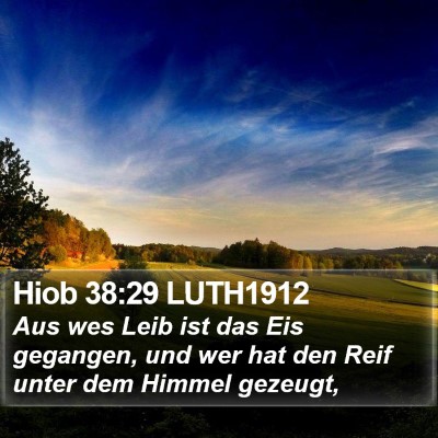 Hiob 38:29 LUTH1912 Bible Verse Image